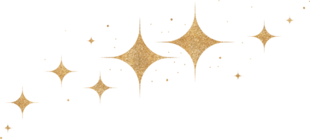 Gold Glitter Constellation png