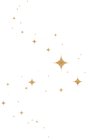 Gold Glitter Constellation png