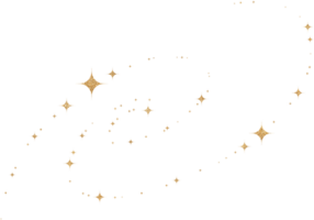 Gold Glitter Constellation png