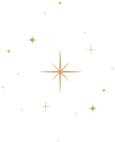 guld glitter konstellation png