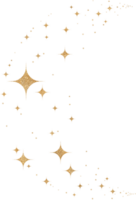 guld glitter konstellation png