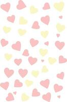 Cute Love Hearts Pattern for Poster, Banner, Wallpaper, Card Decoration vector