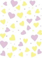 Cute Love Hearts Pattern for Poster, Banner, Wallpaper, Card Decoration vector