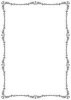 Frame and border vector element with vintage style divider. Decorative ornament design for page, frame, template, paper, new year card, certificate, wedding invitation.