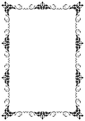 Frame and border vector element with vintage style divider. Decorative ornament design for page, frame, template, paper, new year card, certificate, wedding invitation.