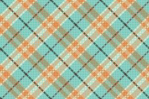 Tartan plaid pattern with texture and summer color. vector