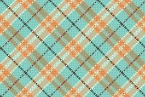 Tartan plaid pattern with texture and summer color. vector