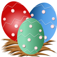 colorful eggs for decorating Ester Day celebration png