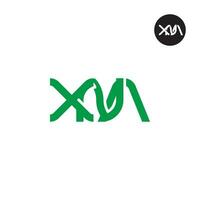 Letter XNA Monogram Logo Design vector