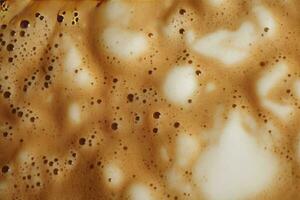 AI generated Coffee foam texture. AI Generated photo