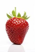 AI generated Strawberry isolated on white background. AI Generated. photo