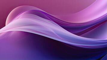 AI generated Abstract 3D image of digital waves in shades of pink and purple. AI Generated photo