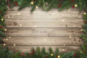 AI generated Christmas and New Year background. AI Generated photo