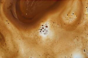 AI generated Coffee foam texture. AI Generated photo