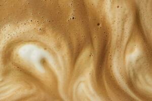 AI generated Coffee foam texture. AI Generated photo