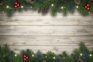 AI generated Christmas and New Year background. AI Generated photo