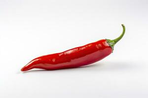 AI generated A Red chili pepper is isolated on a white background. AI Generated photo