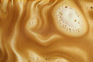 AI generated Coffee foam texture. AI Generated photo