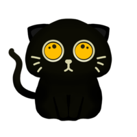 black cat cartoon clip art png