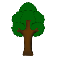 a green tree on a transparent background png