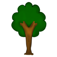 a green tree on a transparent background png