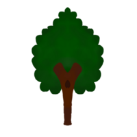 a green tree on a transparent background png