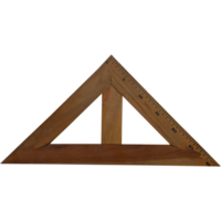 Wooden triangle without background png