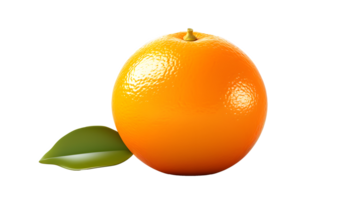 ai généré proche en haut photo de Frais et savoureux Orange fruit sans pour autant Contexte. transparent png à l'intérieur