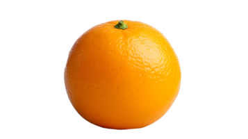 AI generated Close up photo of fresh and tasty orange fruit without background. Transparent PNG inside