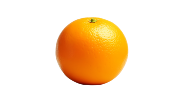 AI generated Close up photo of fresh and tasty orange fruit without background. Transparent PNG inside