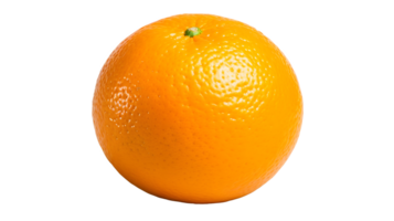 AI generated Close up photo of fresh and tasty orange fruit without background. Transparent PNG inside