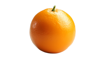 AI generated Close up photo of fresh and tasty orange fruit without background. Transparent PNG inside