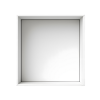 AI generated Top view of white opened box with empty space for product display or similar cases. Reay for mockup. Transparent PNG inside