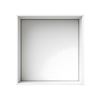 AI generated Top view of white opened box with empty space for product display or similar cases. Reay for mockup. Transparent PNG inside