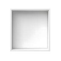 AI generated Top view of white opened box with empty space for product display or similar cases. Reay for mockup. Transparent PNG inside