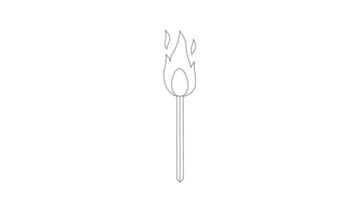 animated sketch of the matchstick icon video