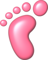 Footprint illustration. Hand drawn picture png