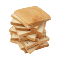 Slices of bread isolated on transparent background png