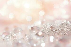 AI generated Pink abstract background, Pink bokeh background photo
