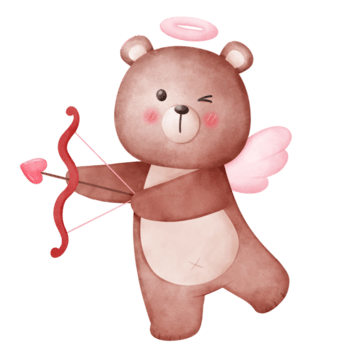 Amor Bär Verbreitung Liebe durch Pfeile png