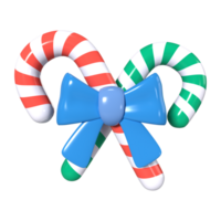 Candy Cane 3D Illustration Icon png