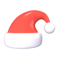 santa keps 3d illustration ikon png