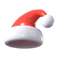 santa keps 3d illustration ikon png