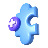 Extension 3D Illustration Icon png