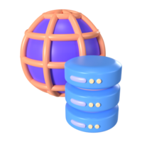 Database 3D Illustration Icon png