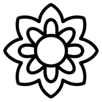 magnifique fleur contour png