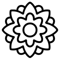 beautiful flower outline png