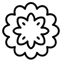 beautiful flower outline png