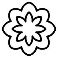 magnifique fleur contour png