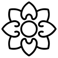 bellissimo fiore schema png